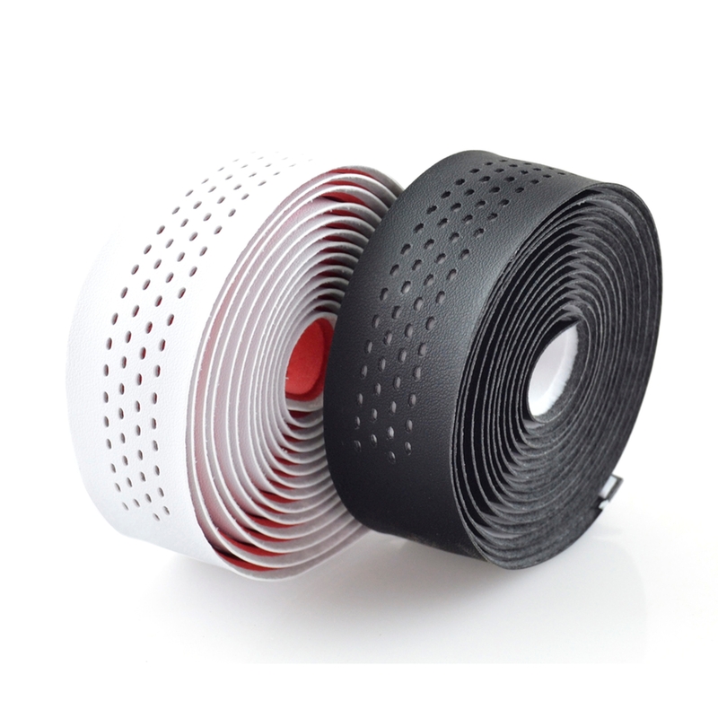 Cinta para manillar de carretera VELO microfibra perforada Negra