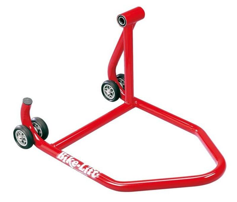 Caballete trasero para basculantes monobrazo BIKE LIFT derecho rojo - RS-16/R