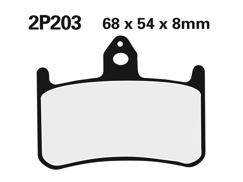 Juego pastillas de freno NISSIN 2P203NS Del. Honda RS250