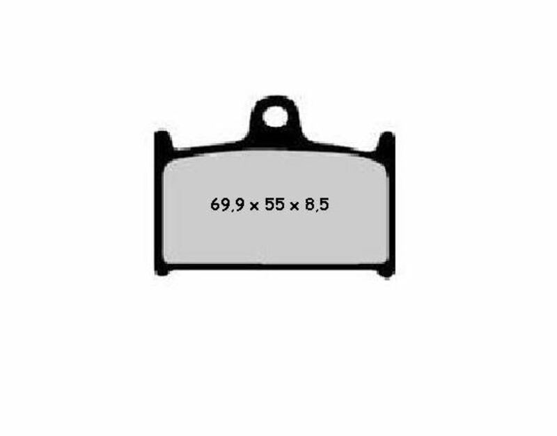 Juego pastillas de freno NISSIN 2P208NS Del. 750 GSX-R 88-93
