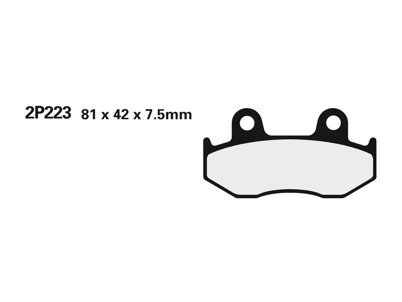 Juego pastillas de freno NISSIN 2P223GS Del. XR600 85-87