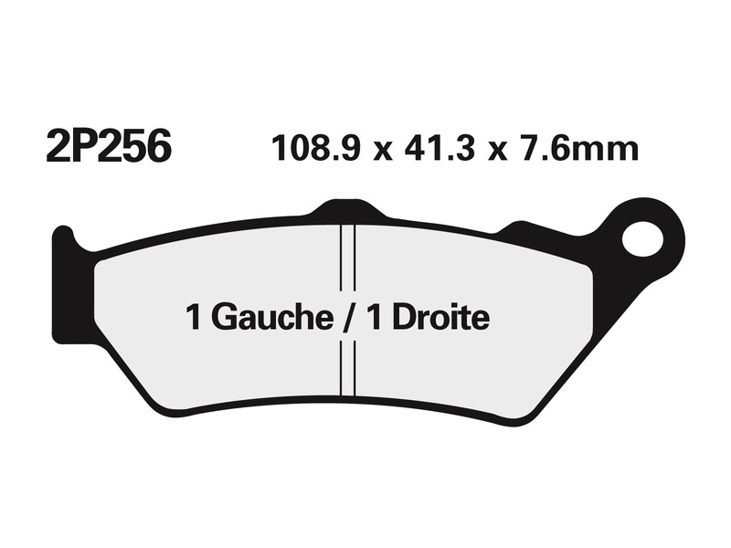 Juego pastillas de freno NISSIN 2P256NS Del. BMW F650 01