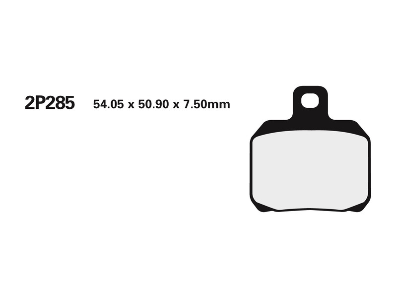 Juego pastillas de freno NISSIN 2P285ST Tra. RC8 1190, R