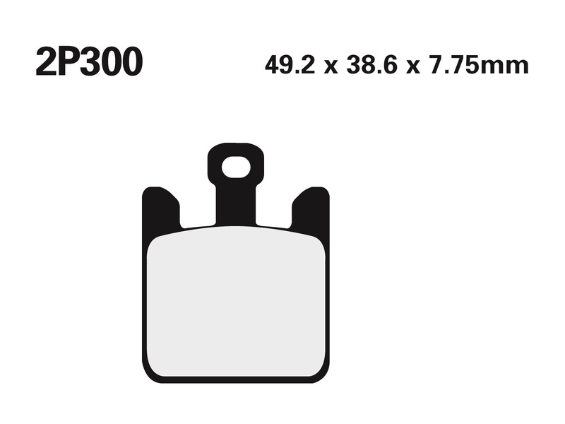 Juego pastillas de freno NISSIN 2P300ST Del. ZX10-R 04-07
