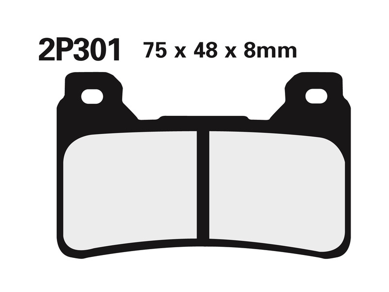 Juego pastillas de freno NISSIN 2P301ST Del. CBR600RR 05-06