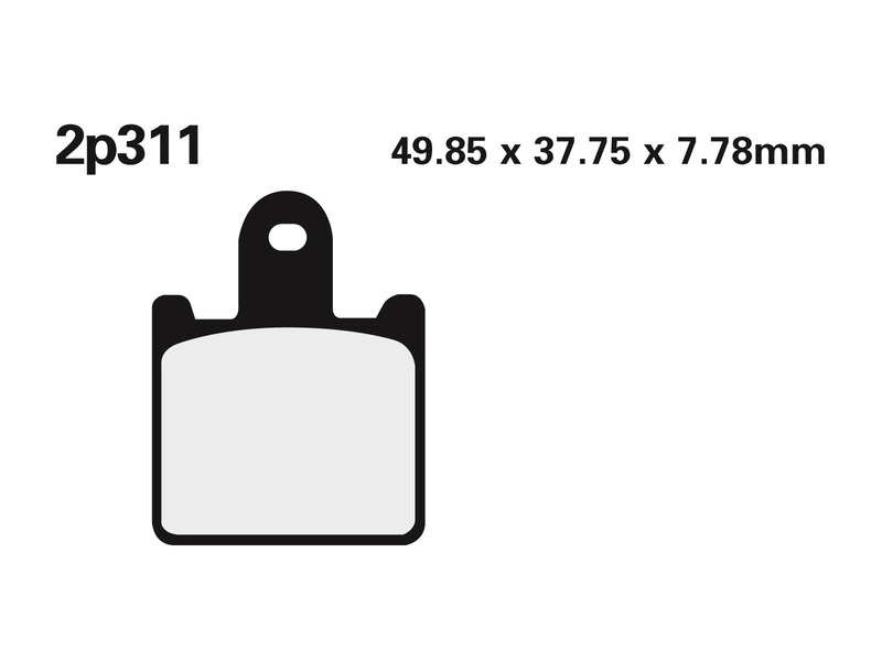 Juego pastillas de freno NISSIN 2P311ST ZX6R/Z1000 07