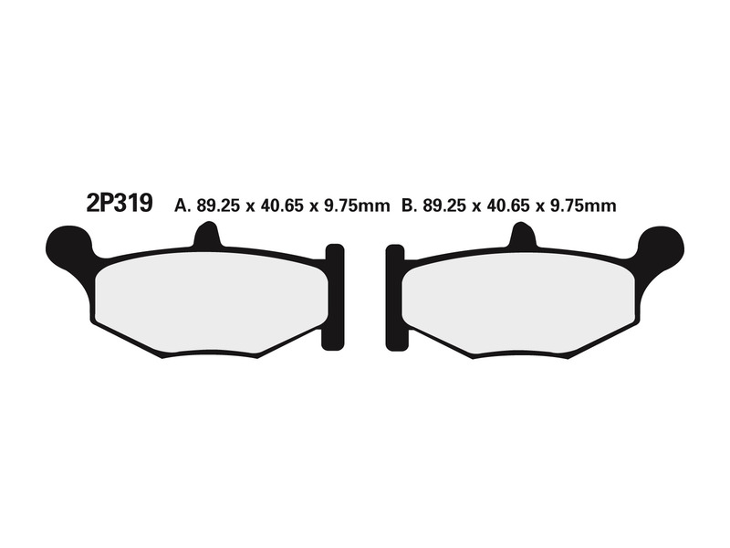 Juego pastillas de freno NISSIN 2P319NS Tra. GSXR600-750 06