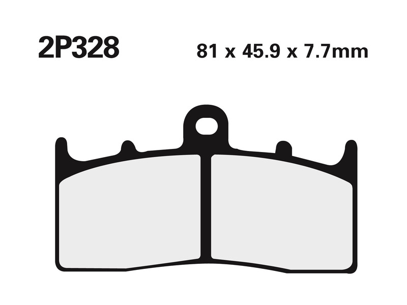 Juego pastillas de freno NISSIN 2P328ST Del. BMW