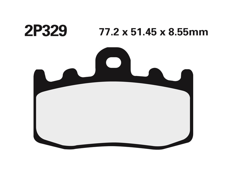 Juego pastillas de freno NISSIN 2P329ST Del. BMW