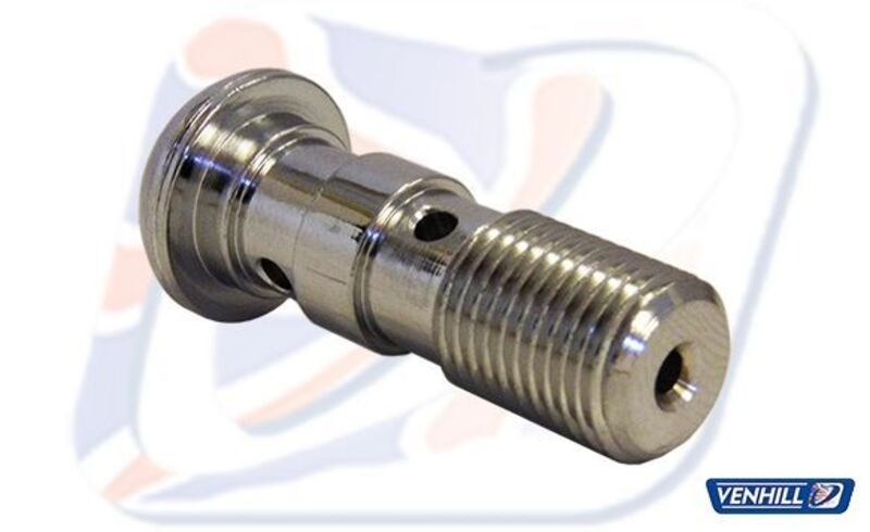 Tornillo doble alomado M10x1 Venhill cromado