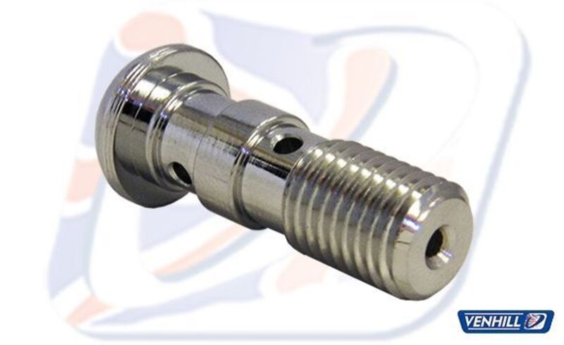 Tornillo doble alomado M10x1.25 Venhill cromado