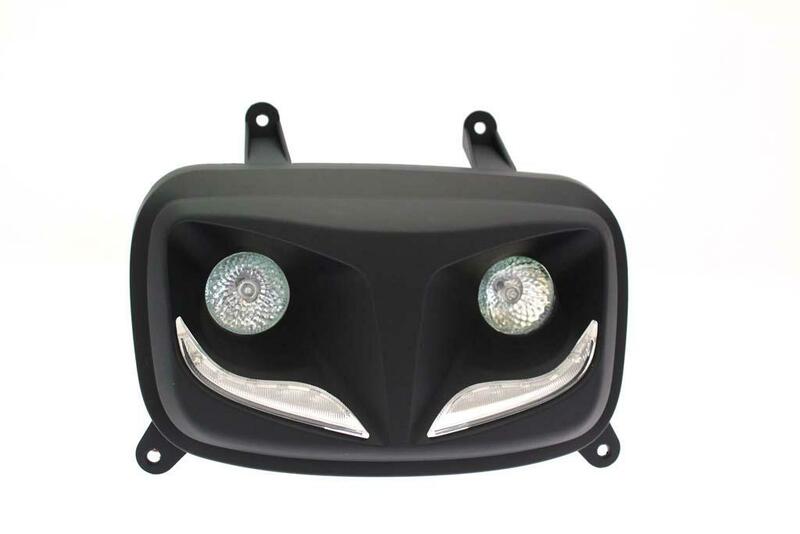 Faro auxiliar LED R8 BIHR negro mate