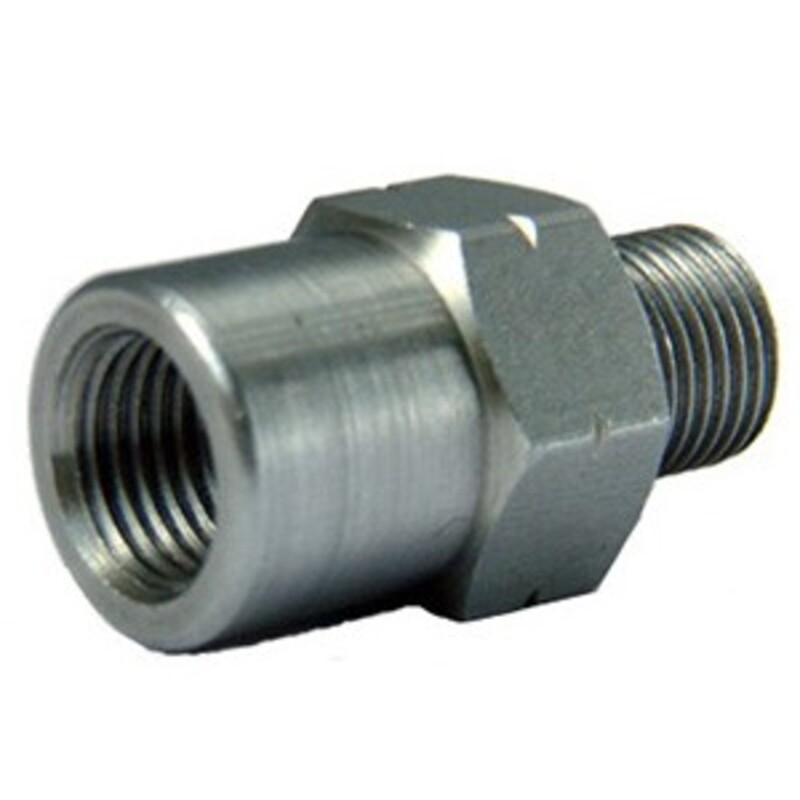 Adaptador hembra M10x1.25 cromado