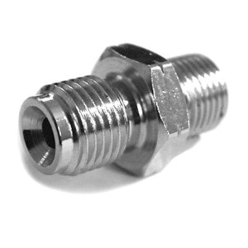 Adaptador macho cóncavo M10x1.25 cromado