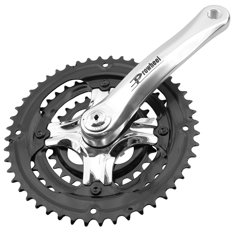 PROWHEEL Set platos y bielas de bicicleta 3X7 / 3X8 Bielas 170mm
