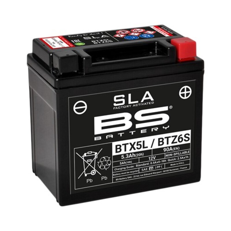Batería BS BATTERY SLA BTX5L / BTZ6S