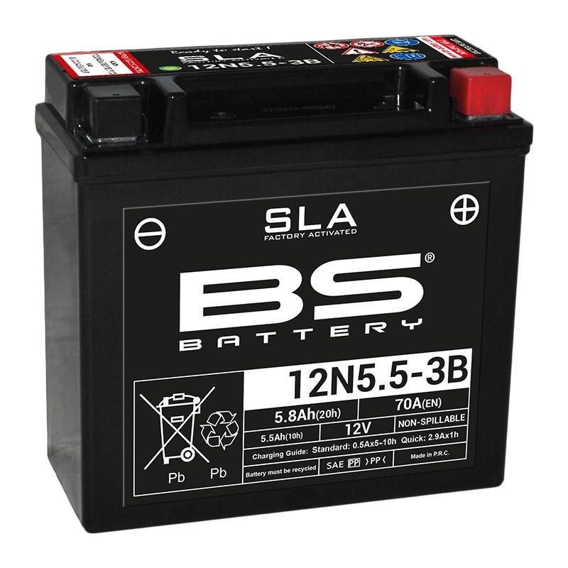 Batería BS BATTERY SLA 12N5.5-3B (FA)
