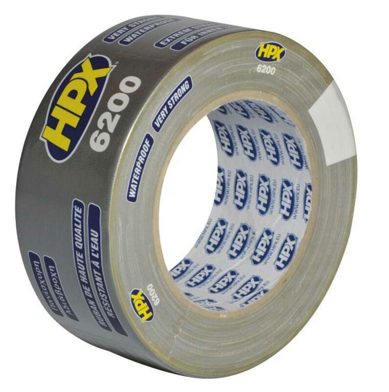 Rollo de cinta americana 50mmx25m. Color plata. HPX6200