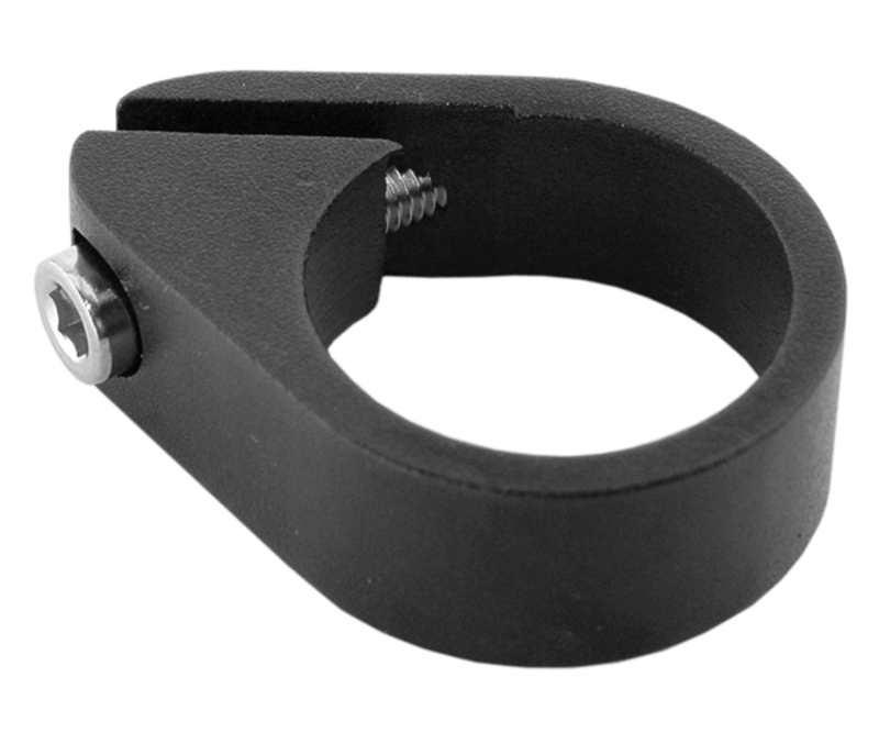 Abrazadera cierre tija de sillín de bicicleta V BIKE con tornillo - Ø28.6mm Negro