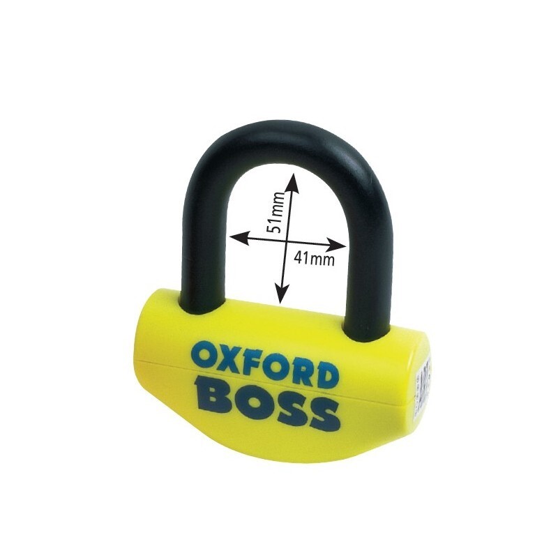 Candado de disco universal Boss Oxford OF39  - Certificado Sold Secure Gold / FG SBSC