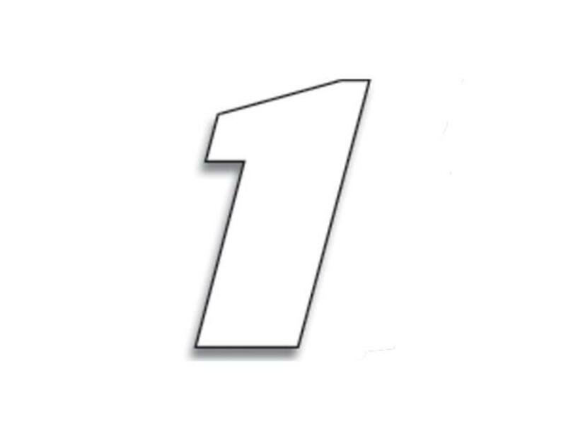 Numeros de carrera blanco - Pack de 3 uds BLACKBIRD PVC 5049/10/1