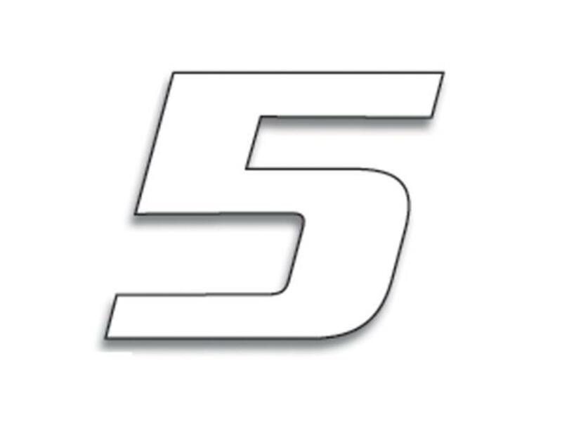 Numeros de carrera blanco - Pack de 3 uds BLACKBIRD PVC 5049/10/5