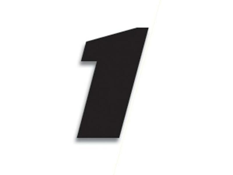 Numeros de carrera negro - Pack de 3 Uds BLACKBIRD PVC 5049/20/1