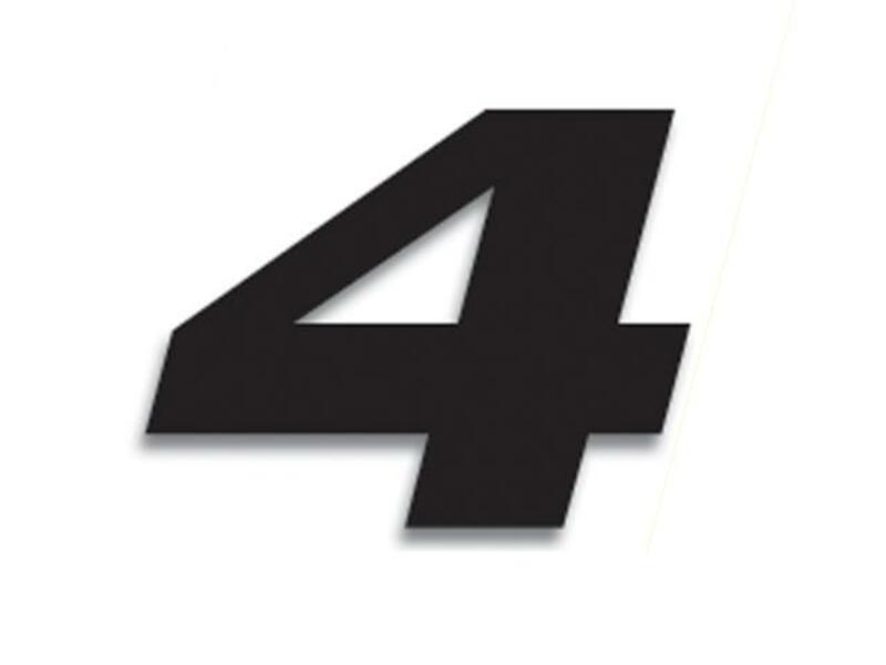 Numeros de carrera negro - Pack de 3 Uds BLACKBIRD PVC 5049/20/4