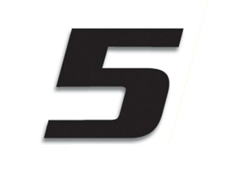Numeros de carrera negro - Pack de 3 Uds BLACKBIRD PVC 5049/20/5