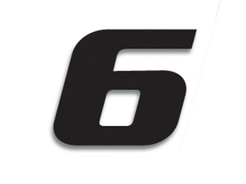 Numeros de carrera negro - Pack de 3 Uds BLACKBIRD PVC 5049/20/6