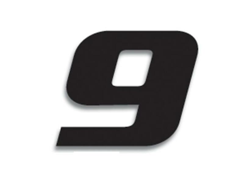 Numeros de carrera negro - Pack de 3 Uds BLACKBIRD PVC 5049/20/9