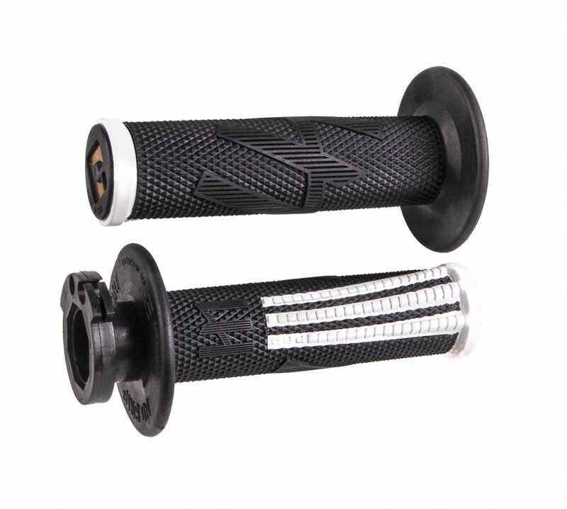 Puños ODI Emig Pro V2 Lock-On Negro/Blanco