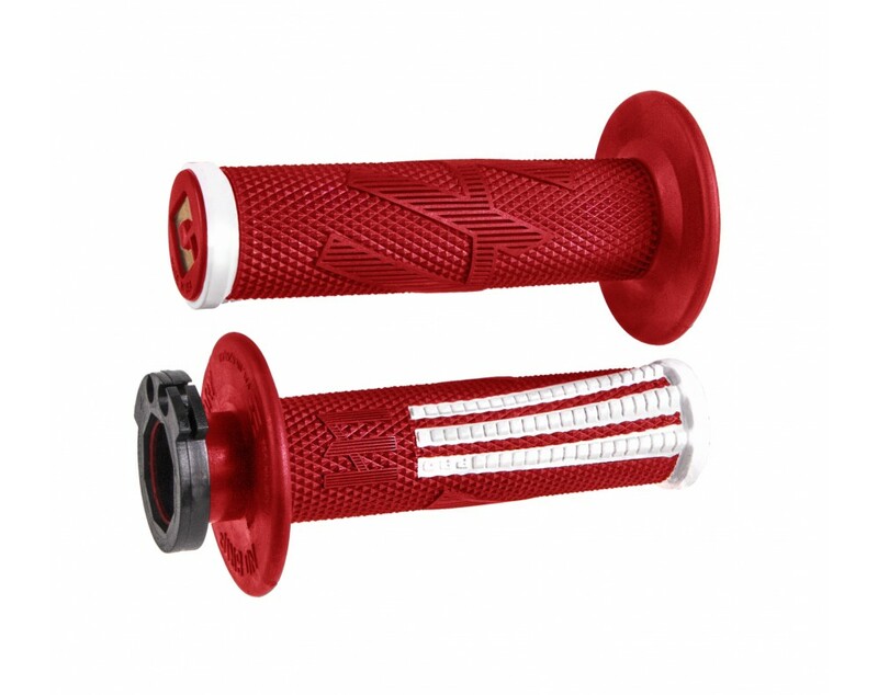 Puños ODI Emig Pro V2 Lock-On Rojo/Blanco