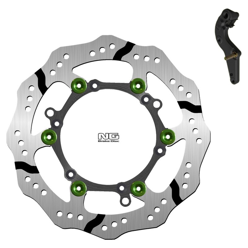 Kit disco de freno sobredimensionado NG BRAKES ondulado flotante