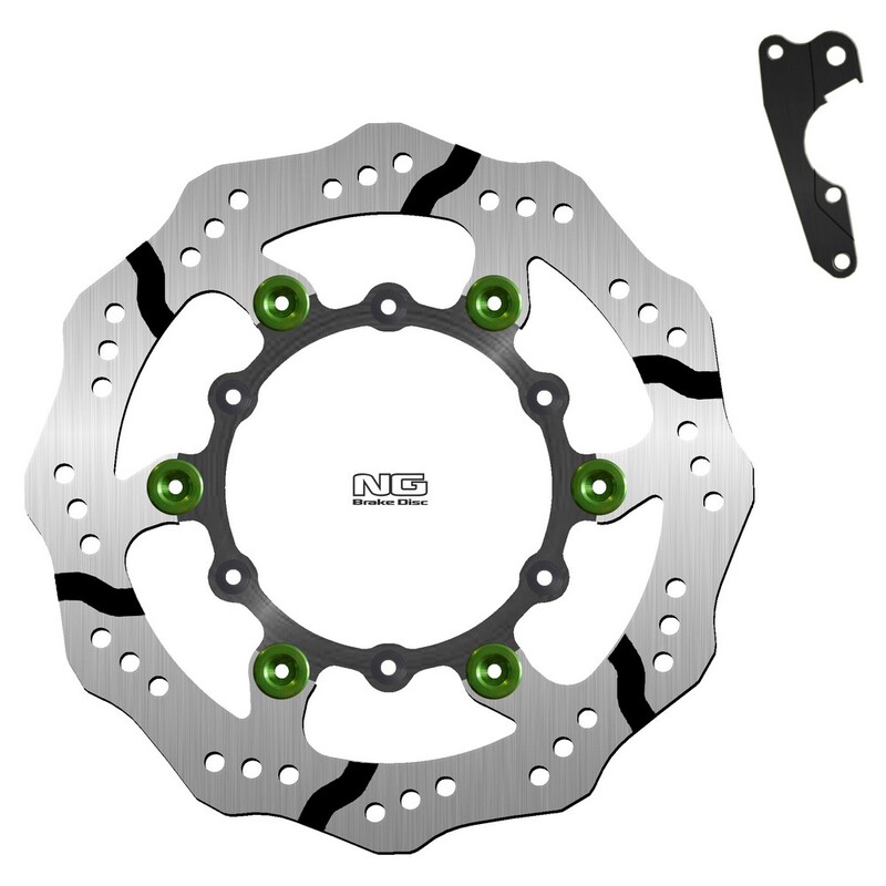 Kit disco de freno sobredimensionado NG BRAKES ondulado flotante