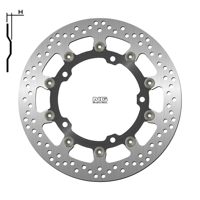 Disco de freno NG BRAKES redondo flotante