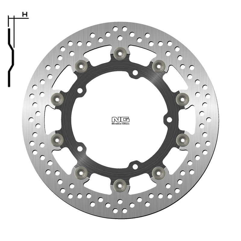 Disco de freno NG BRAKES redondo flotante