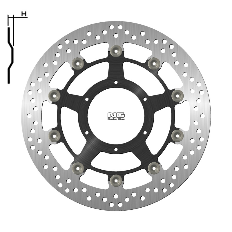 Disco de freno NG BRAKES redondo flotante