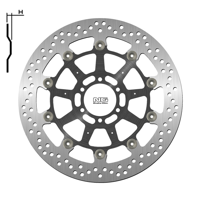 Disco de freno NG BRAKES redondo flotante