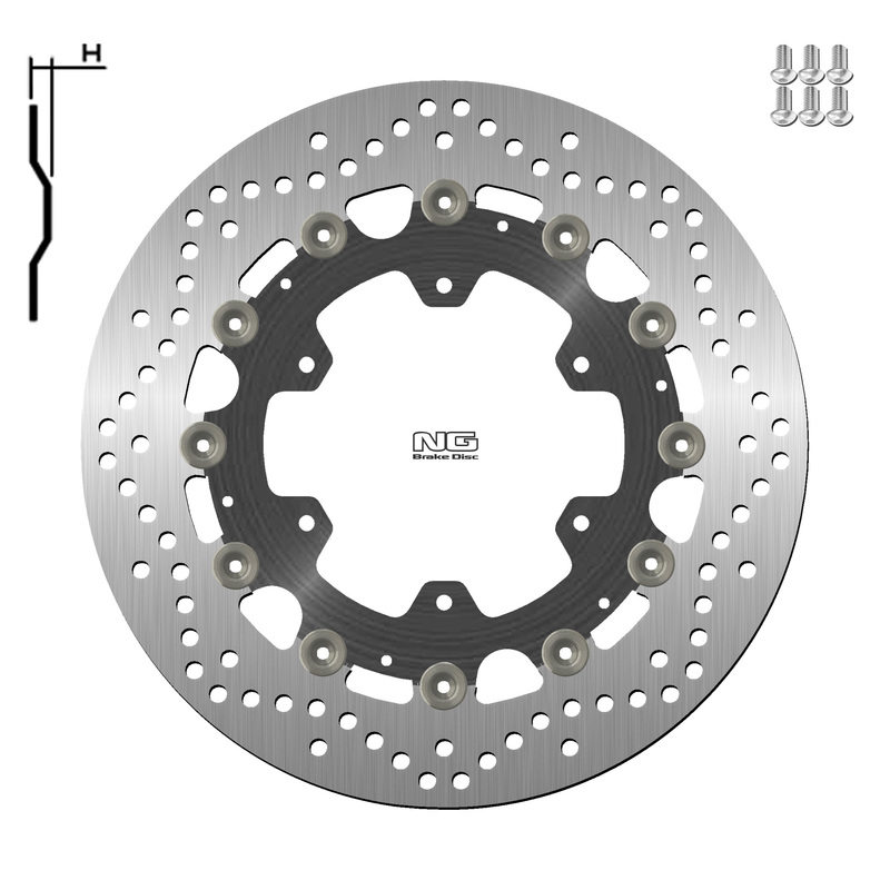 Disco de freno NG BRAKES redondo flotante