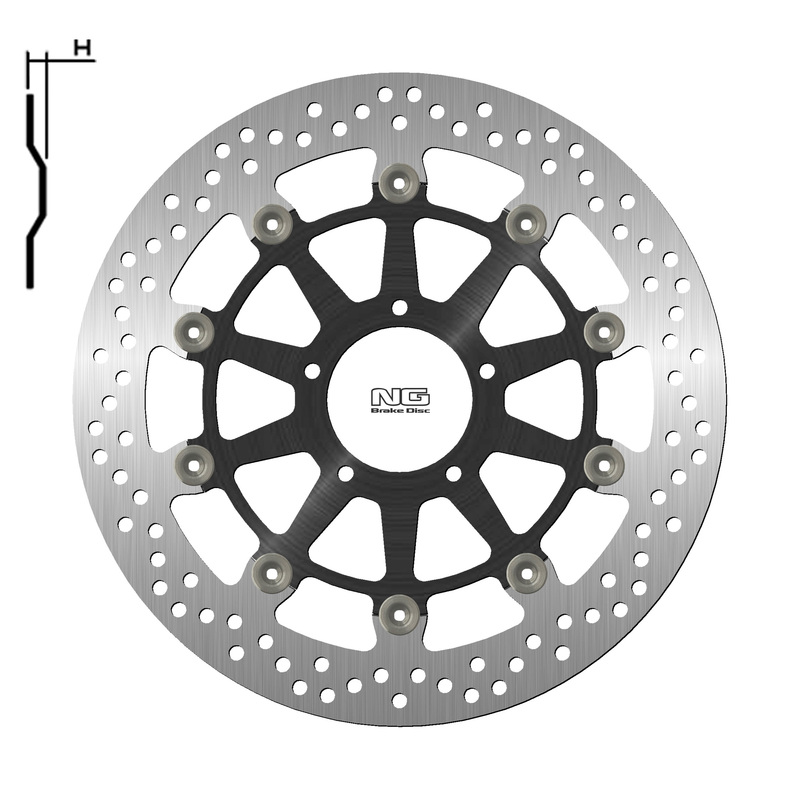 Disco de freno NG BRAKES redondo flotante