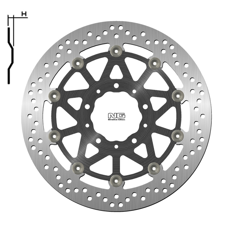 Disco de freno NG BRAKES redondo flotante