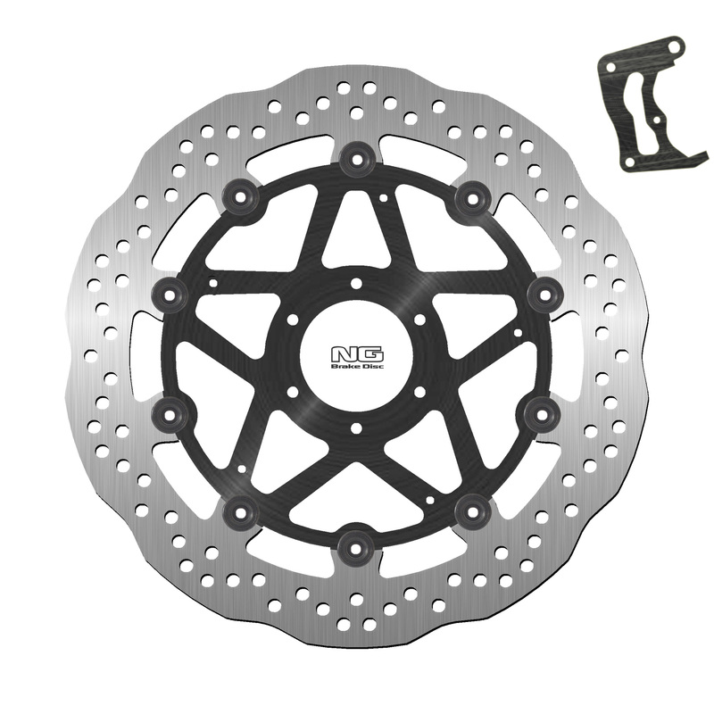 Kit disco de freno sobredimensionado NG BRAKES ondulado flotante