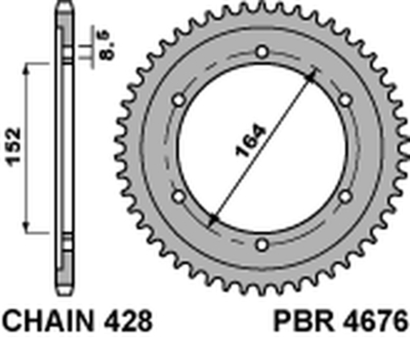 Corona PBR acero C45 estándar 4676 - 428