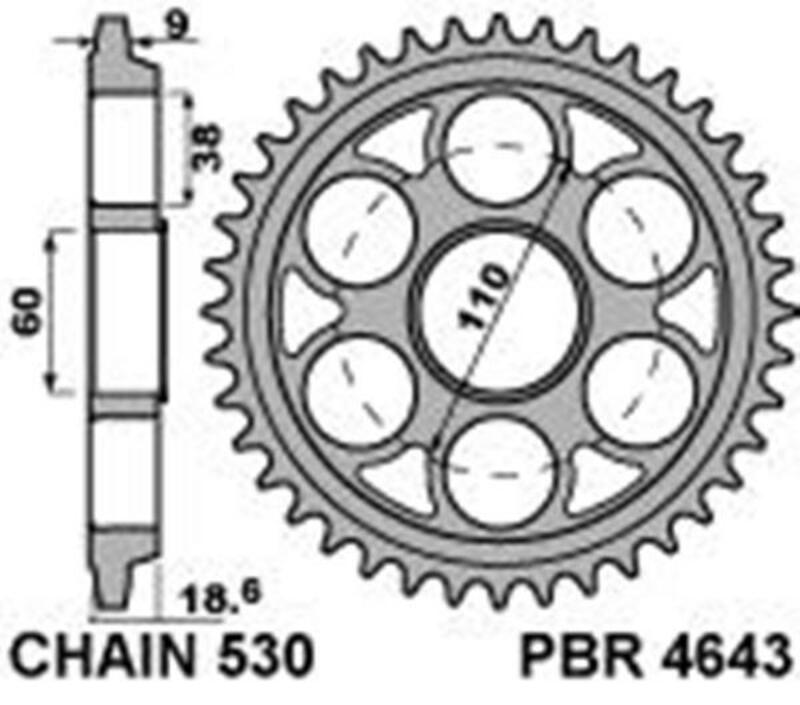 Corona PBR acero C45 templado 4643 - 530