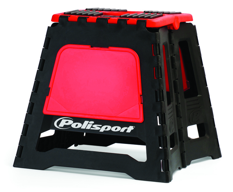 Caballete plegable de plástico Polisport rojo 8981500004