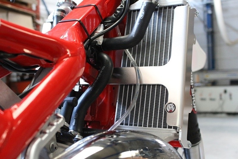 Protector de radiador AXP aluminio rojo Beta RR125