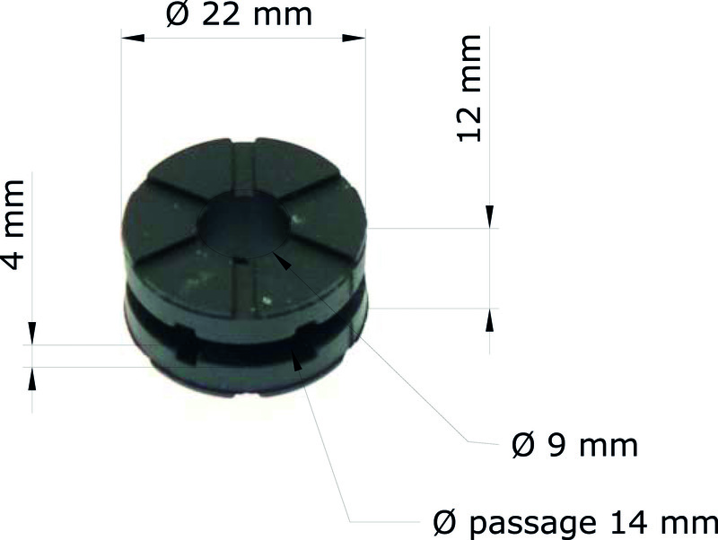 Silentblock TOURMAX - Rueda trasera Honda CBF1000 06-07/GB 80106-382-770 (set de 10)