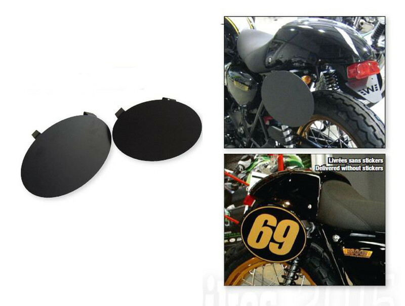 Paneles laterales (par) Kawasaki W800 W650, negro