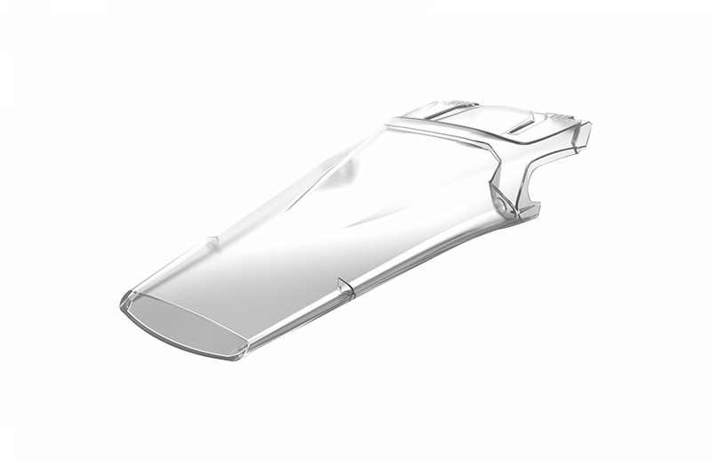 Guardabarros trasero Polisport TC/FC 19 Transparente